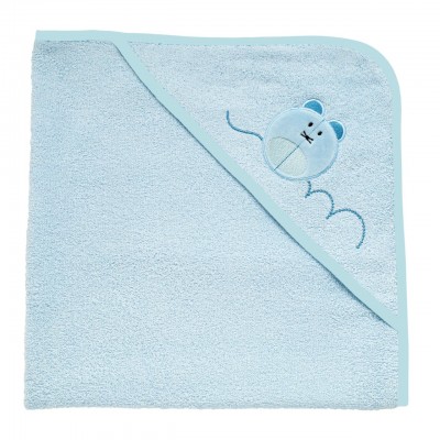 Accappatoio Chicco Quadrato In Spugna Topolino 0m+ Azzurro