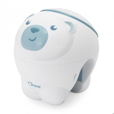 Proiettore da Lettino e Comodino Chicco Orso Polare Blu