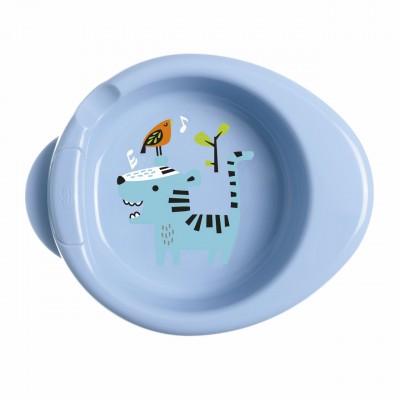 Piatto Pappa Calda Chicco Warmy Plate Azzurro