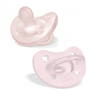 Gommotto Chicco PhysioForma Soft Silicone 2-6m Rosa 2Pz