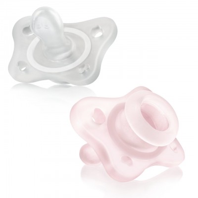 Gommotto Chicco PhysioForma Mini Soft Silicone 0-2m Rosa 2Pz