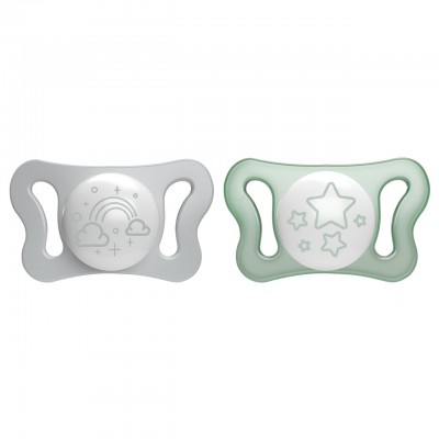 Succhietto Chicco Physio Forma Micrò Glow Silicone 0-2 m