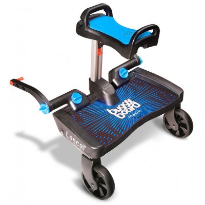 Pedana con Sedile Lascal Buggyboard Maxi Universale per Passeggino Blu