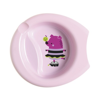 Piatto Pappa Chicco Easy Feeding Plate Rosa
