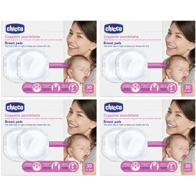 Dischetti Chicco Proteggi Seno Coppette Assorbilatte Antibatterici 4 x 30 (120 pz.)