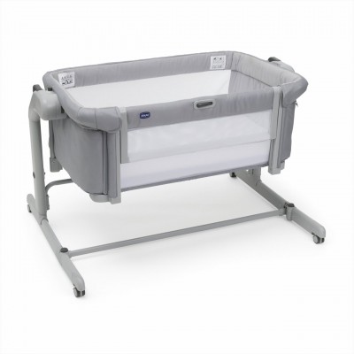 Culla Co-Sleeping Chicco Next2Me Magic Evo Grey Mist Dondolo, Inclinabile, Spondina Apribile, Altezza Regolabile