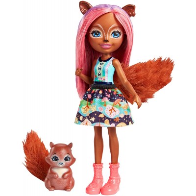 Bambola Mattel Enchantimals lo Scoiattolo e Stumper