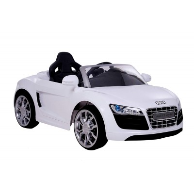Coche Eléctrico Rollplay Audi R8 Cabrio Radiocontrolado Blanco Auto Elettrica Rollplay Audi R8 Cabrio Radiocomandata