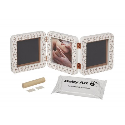 Kit Impronta Baby Art My Baby Touch Double Bianco Copper Edition