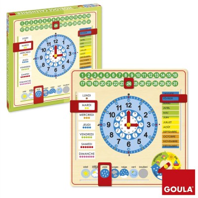 Goula Reloj Y Calendario En Francés Material Educativo Diset