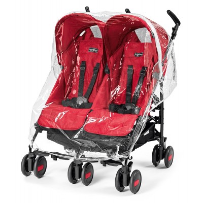 Protector de Lluvia para Silla de Paseo Gemelar Aria Shopper Twin / Mini Twin Peg Perego