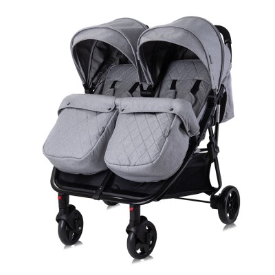 Silla de Paseo Gemelar Lorelli DUO black con bolso