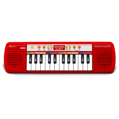 Mini Tastiera Elettronica 24 Tasti Rosso