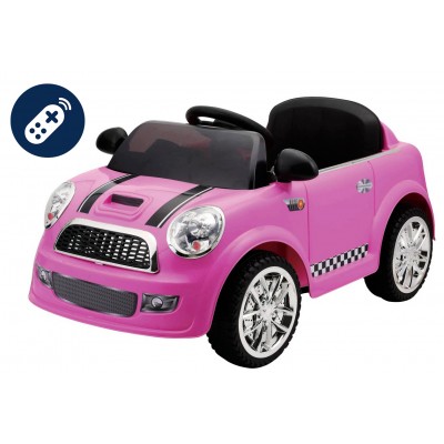 Coche eléctrico para niños Baby Car monoplaza Rosa Auto Elettrica Lamas Toys Baby Modello Mini Rosa