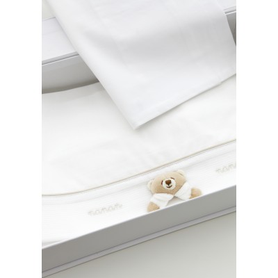 Set Lenzuola Nanan per Carrozzina Tato Bianco