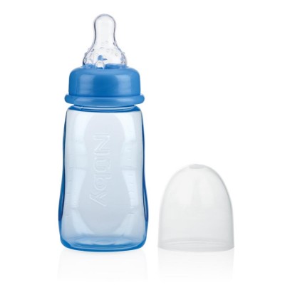  Biberon Nuby Tettarella Anticolica Silicone 150ml Celeste