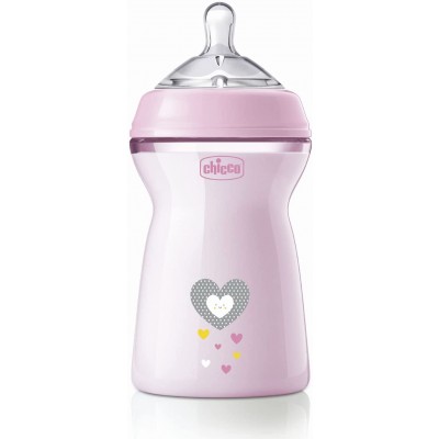 Biberon Chicco Natural Feeling 6m+ 330 ml Rosa