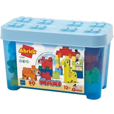 Costruzioni Ecoiffier Abrick Les Maxi 50 pezzi Azzurro