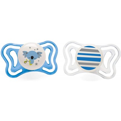 Succhietto Chicco Physio Forma Light Glow Silicone Koala Azzurro 6-16 m