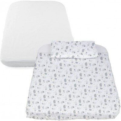 Set per Culla Chicco Next 2 Me 3 Pz Grey Sheep