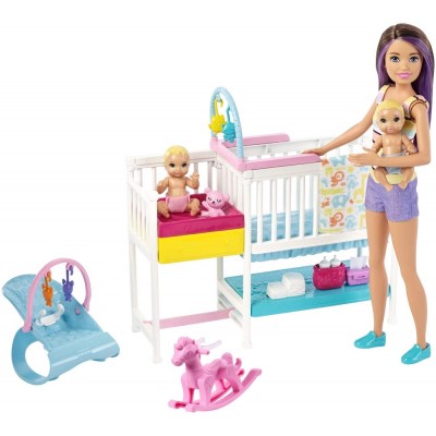Bambola Barbie Playset Skypper Babysitter