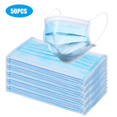 50 PCS mascarilla quirúrgica de 3 capas