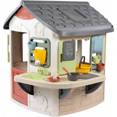 Smoby Life - Mud Cooking House - Cucina con pentole e teiere