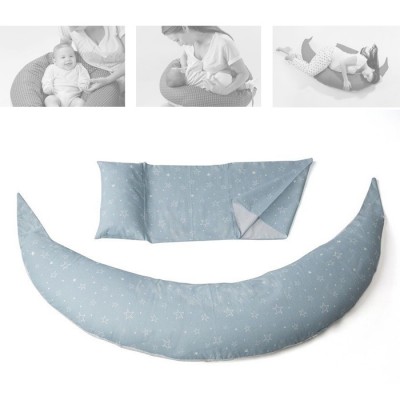 Nuvita 7100 Dreamwizard Almohada De Embarazo Y Lactancia 10 En 1 Con Soporte Lumbar Regulable Grey Star Cuscino Gravidanza e Allattamento Nuvita DreamWizard Grey Star