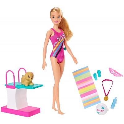 Bambola Barbie Nuotatrice