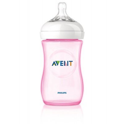 Biberon Avent Natural 260 ml Rosa