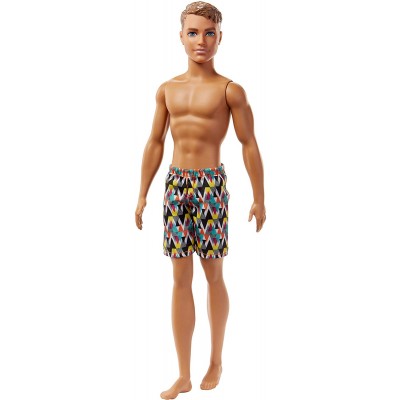Bambola Barbie Ken Beach Bionda Costume Geometrico