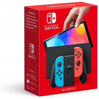 Console Nintendo Switch OLED Joy-Con Blu Neon/Rosso Neon