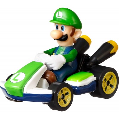 Macchinina Mattel Hot Wheels Mario Kart Luigi