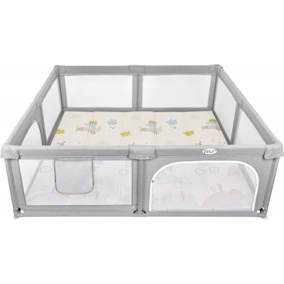 Box Recinto Innovaciones MS Parco Giochi XXL + Tappeto da Gioco 180 x 200 cm Elefante