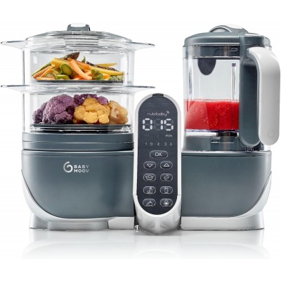 Babymoov Robot de Cocina Multifunción para Bebés Nutribaby(+) Industrial Grey