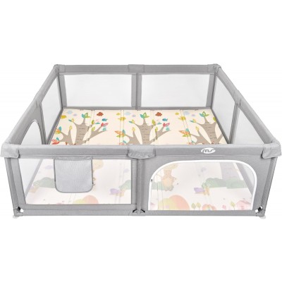 Box Recinto Innovaciones MS Parco Giochi XXL + Tappeto da Gioco 180 x 200 cm Giraffa Auto