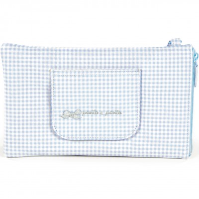 Pasito A Pasito Funda De Toallitas Color Vichy Azul Portasalviette Pasito a Pasito Etoile Celeste