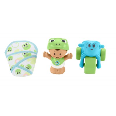 Personaggio Fisher Price Little People Verde Celeste