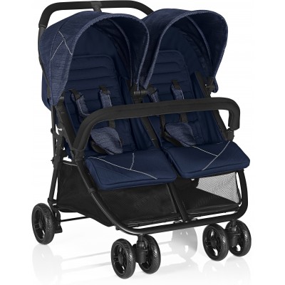 Passeggino Gemellare InDue Brevi Navy Blue Jeans