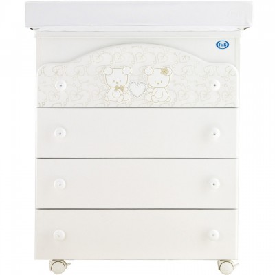 Cassettiera Fasciatoio Pali Four Maison Bebe Lux Bianco Beige