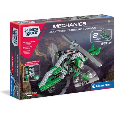 Set di Costruzioni Clementoni Mechanics Elicottero Trirotore e Airbot