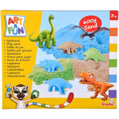 Simba Art and Fun Set di sabbie da gioco a forma di dinosauro