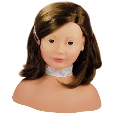 Bambola Gotz per Acconciature Styling Head Brown Hair