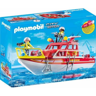 Barca dei Vigili del Fuoco Playmobil City Action