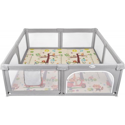 Box Recinto Innovaciones MS Parco Giochi XXL + Tappeto da Gioco 180 x 200 cm Giraffa Scooter