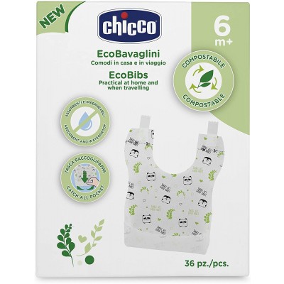 Bavaglini Chicco Monouso Compostabili 36 Pz