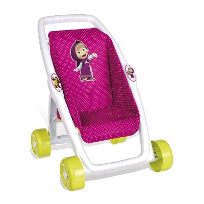 Smoby Masha Y El Oso Primera Sillita Verde Rosa Color Blanco Passeggino per Bambole Smoby Masha e Orso