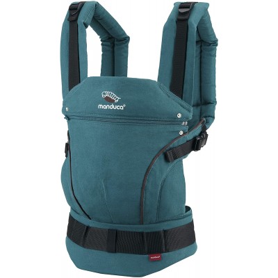 Marsupio Manduca First Baby Carrier Pure Cotton Petrol Blue / Brown