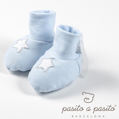 Babbucce Pasito a Pasito Bebe Etoile Celeste 0m /
