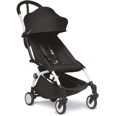 Babyzen Yoyo 2 6+ Cochecito Negro Marco Blanco Passeggino Babyzen Yoyo 2 6+ Black Telaio Bianco